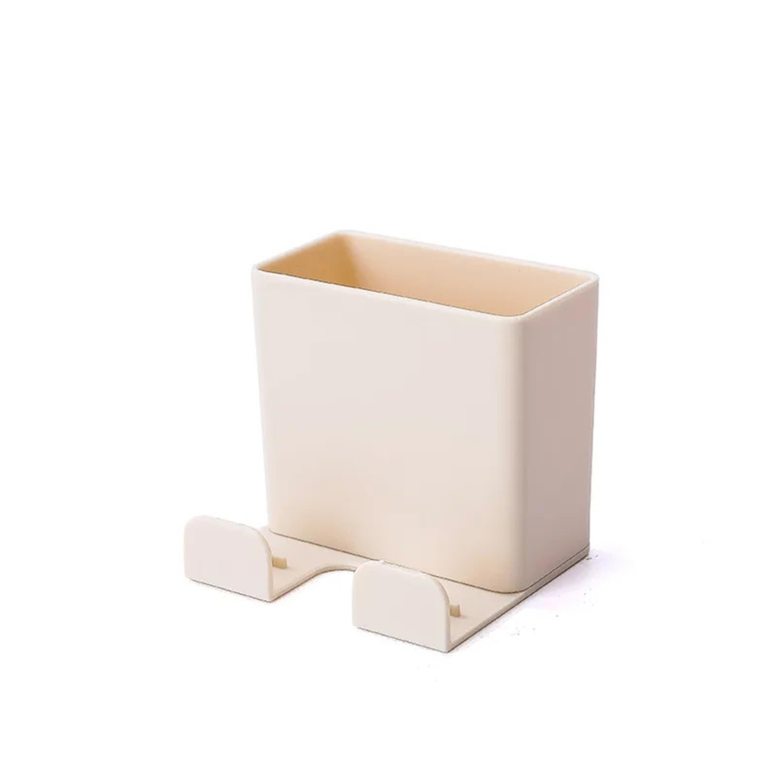 WUYXTO 4 Pcs Wall Mounted Organizer Storage Box Remote Control Air Conditioner Case For Desktop(Beige)