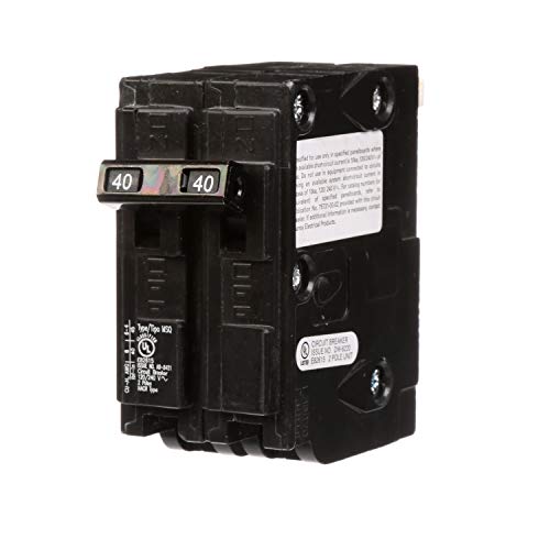 Murray MQ240 Type Msq Circuit Breaker, 120/240 Vac, 40 A, 2 P, 10 Ka