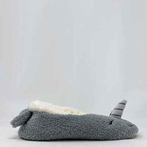 Image of ooohyeah Women's Funny Fuzzy Animal Slippers, Cute Cozy Non-Slip House Slippers for Women, Manatee Splash