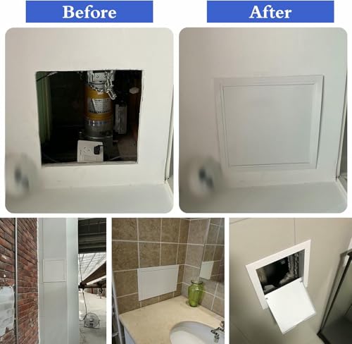 Trampilla pladur de aluminio con panel blanco para techos y paredes 7