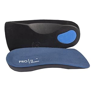 Orthopedische 3/4-inlegzool, ondersteunt bij zwakke voetboog, verzonken voet en hielspoor, blauw – blauw – maat: 45/47…