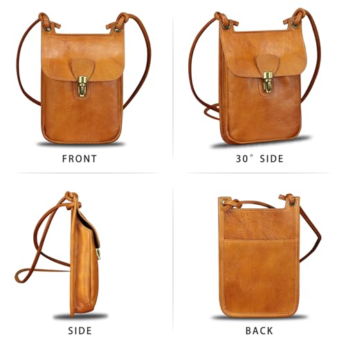 Genuine Leather Small Purses Phone Bag for Women Vintage Handmade Mini Crossbody Bag Shoulder Bag Phone Pouch4