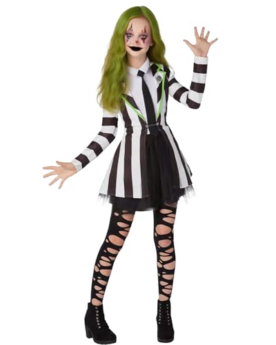 Trsenvrml Costume Halloween Filles Robe Tutu Sans Manches Noir 9-10T