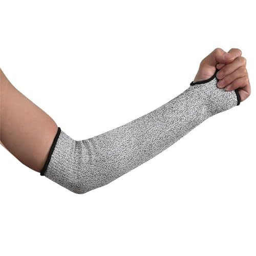 Dcfbkl 1 funda de brazo cómoda a prueba de cortes con tela HPPE reforzada, ideal para mecánicos, jardineros y entusiastas de las mangas de brazo resistentes a los cortes, a, Talla única