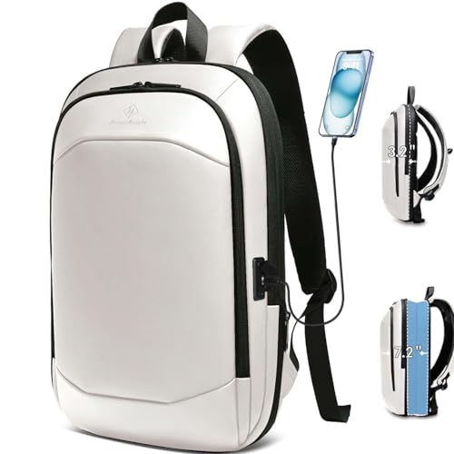 HEROIC KNIGHT Sac à dos pour ordinateur portable 17 pouces pour homme, étanche, extensible, de voyage, avec port USB, idéal pour le travail, l'université, les...