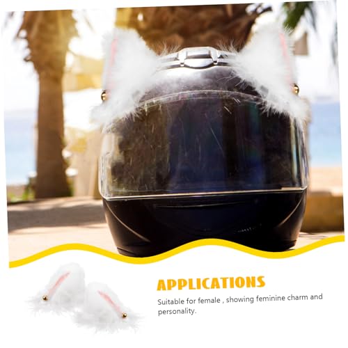 Orejas de peluche para casco personaliza tu estilo de moto 3