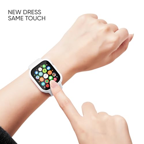 Image of Adorique 3-in-1 Compatible for Apple Watch Band 40mm 41mm 42mm 44mm 45mm 46mm, Soft Silicone Sport Strap for iWatch Series SE 10 9 8 7 6 5 4 3