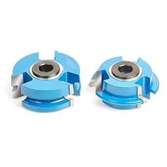 Amana Tool - SC453 2-Piece Carbide Tipped 3-Wing Stile & Rail Flooring with Nail Slot 2-5/