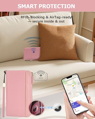 Image of Large Wallet for Women, Clutch Wallet with Passport Holder