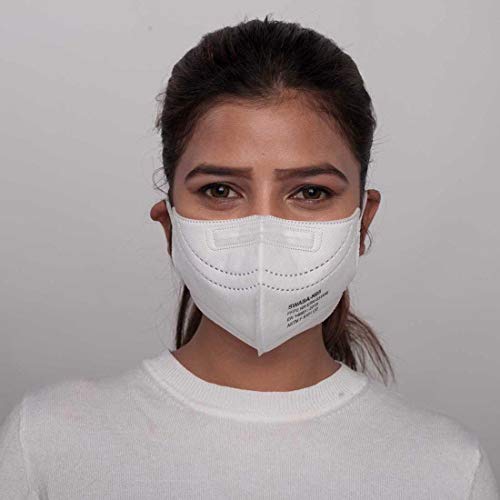 Image of SWASA FFP2 Certified Respirator (White, N95 Filter, Pack of 1)