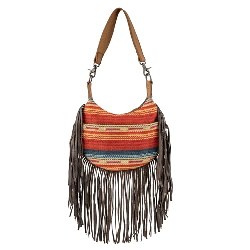STS Ranchwear Chaynee Valley Serape Nellie Bag – Conceal Carry, Magnetic Snap Pocket, Stylish Fringe Accent, Multi2