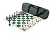 Heavy Tournament Triple Weighted Chess Set Combo - Forest Green