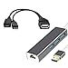 Produktbild Bascar 3USB HUB LAN Ethernet Adapter OTG USB-Kabel für FIRE Stick 2. ODER FIRE TV3 Stop The Buffering Network Transceiver Automatische Induktion