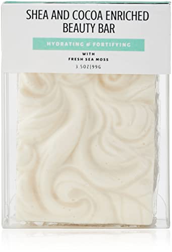 Sabuni Hair And Body Care Shea And Cocoa Enriched Beauty Bar Moisturizing Fancy Bath Hand Soap Handmade With Natural Oils No Harsh Chemicals 3.5 Oz (Sea Moss Hydrating Bar) #TOP29