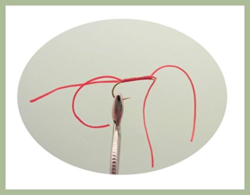 Apps Bloodworm Fly, 6 Pack Red Apps. Trout Fishing Flies, Choice of Sizes