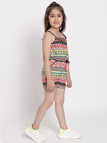 Image of Nautinati Girls Strappy Colourful Jumpsuit | Age 4-8 Years