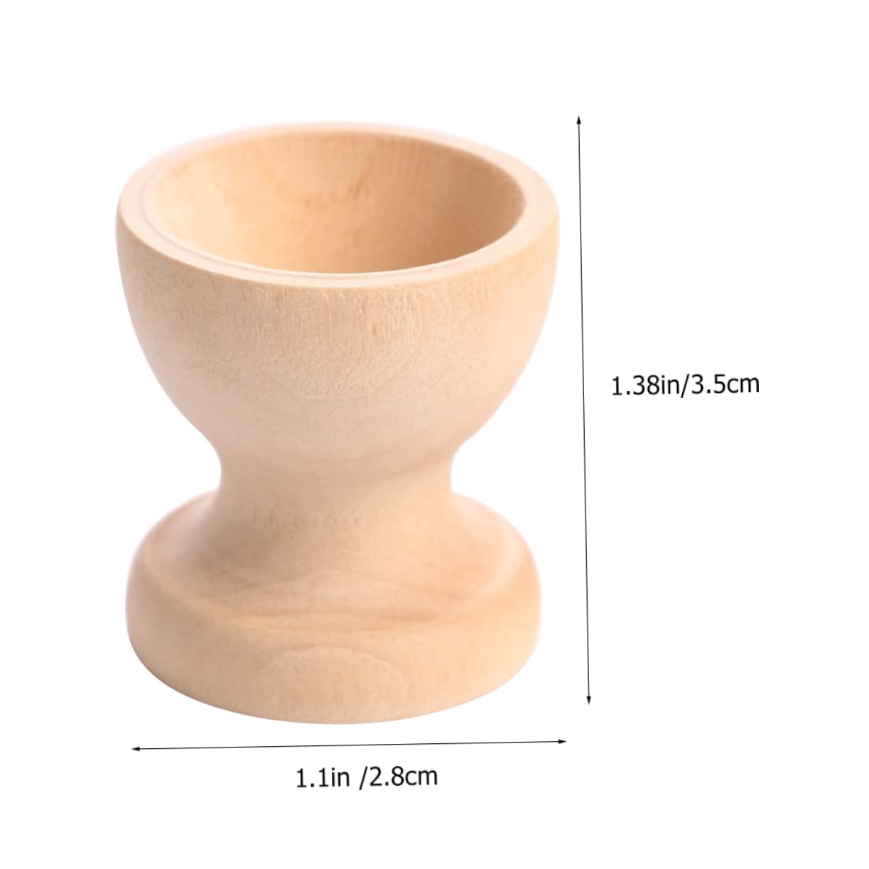 FUNOMOCYA 10pcs Hand Painted Egg Tray Kitchen Egg Stands DIY Blank Egg Stand Mini Egg Cups Unfinished Egg Holder Breakfast Egg Holder Egg Stand Holders Toy Creative Eggs Cup Wooden