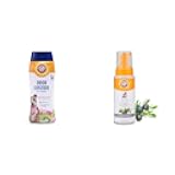 Dog Deodorizing Bundle: Super Deodorizing Shampoo, 20 Fl Oz and Ultra Fresh No-Rinse Deodorizing Foam, 8 Fl Oz | Odor Eliminating, Kiwi Blossom & Juniper Mist Scents