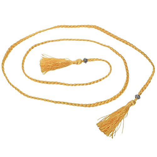 belt knot decorated waist chain waist rope Gold, Gold, One Size, Gold, One Size3