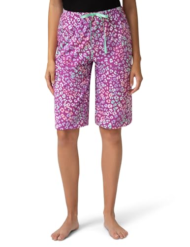 Image of HUE Women's Summer Vacation Pajama Separates, Soft, Whimsical Print Pjs with Tropical Beach Themes, Flip Flops, Cocktails