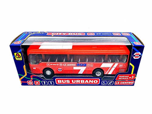 PLAYJOCS GT-8162 Bus Barcelona.Metal vehicle, Toy for children and collectors, Red, 18 x 8 x 8 cm - Image 2