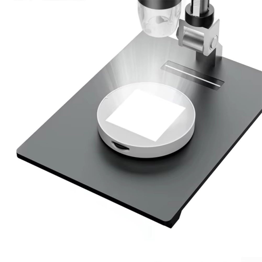 Oniissy Mikroskop-Unterlicht, durchlässiges LED-Licht, LCD-Digital-Mikroskop-Beleuchtung, einstellbare Helligkeit, durchlässige Lichtquelle (A)