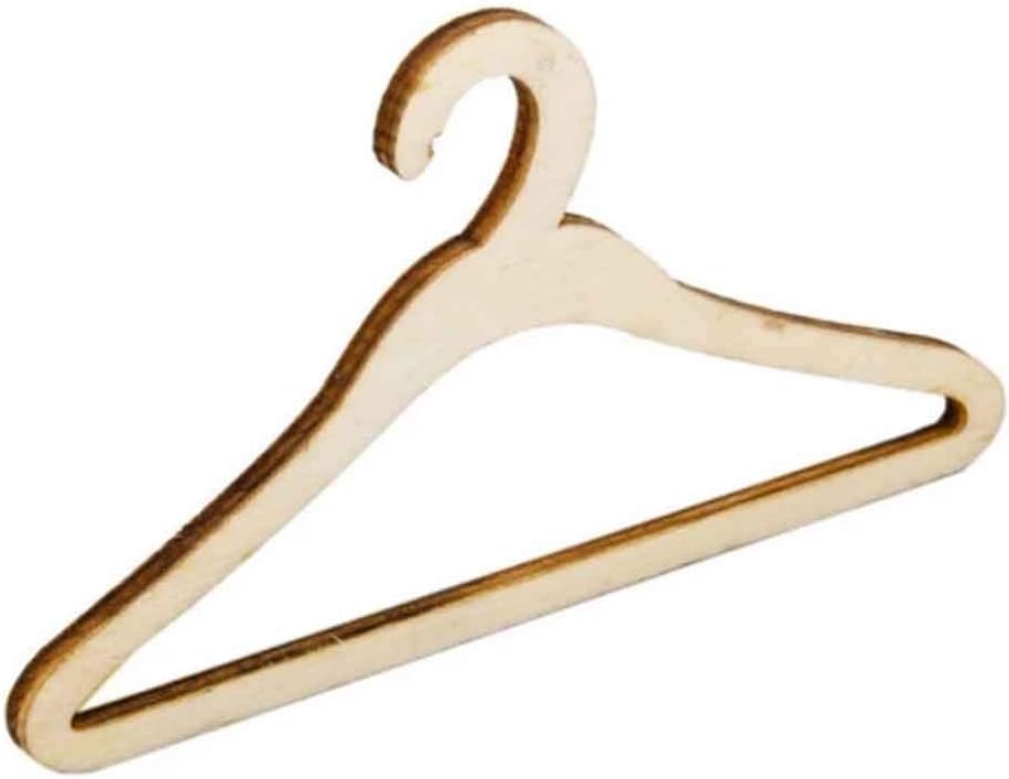 1Pcs Wooden Doll Clothes Hanger Long Baby Storage Tool Easy to Use