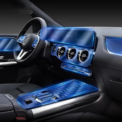 Film protection TPU transparent PPF console centrale Mercedes Benz GLA H247