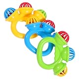 Jouets d'instruments de musique pour bébé - caractéristiques polyvalentes, de cloche à main de tambourin peut également utilisé comme scène de performance, petits instruments de percussion