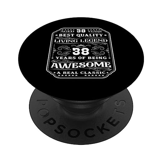 38 años siendo un hombre increíble 38 cumpleaños PopSockets PopGrip Intercambiable