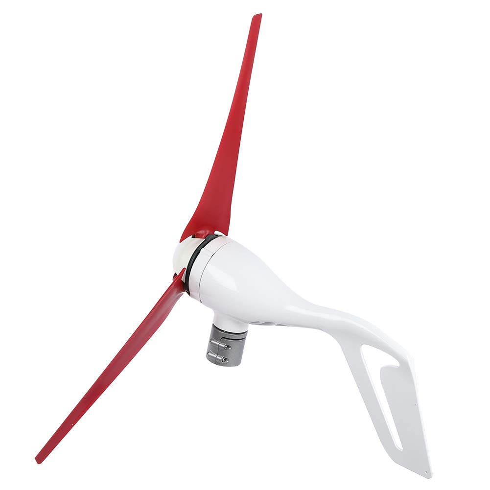 Generador de Viento de 400 W 24 V con 3 Cuchillas, Molino de Aire de Cuchilla de Fibra de Nailon de 24,8 Pulgadas, Equipo productor de Electricidad de CA trifásico Modelo
