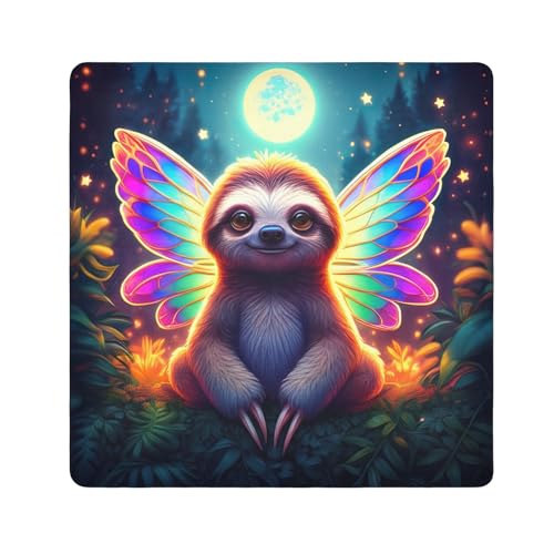 ODAWA Anti-scratch Lens Camera Wrap Cartoon Sloth Fairy Wings Self Adhesive Cloth 13.8