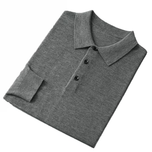 Men's Polo Neck Long Sleeve Business Casual Sweater Pullover Bottoming Sweater