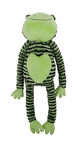 Rosewood Francois Ncaise/Photographe Froggy Gambe Lunghe, Peluche Interattivo Cane Giocattolo con 5 Squeakers - Verde