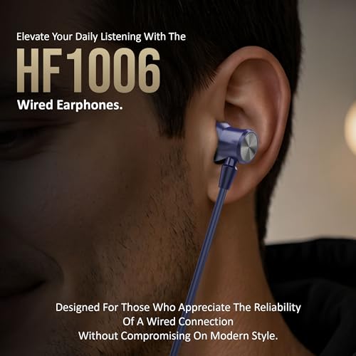 Image of AROMA HF1006 Type C Wired Earphone with HD Quality in-Line Mic,12mm Driver Hi-Res Wired