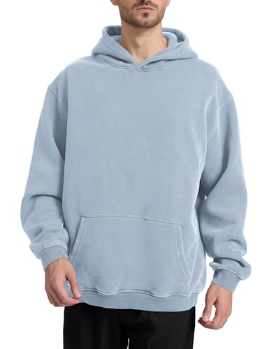 Image of Hatant Oversized Hoodie Sweatshirts for Men Couples Heavyweight Hoodies Pullover Vintage Mens Acid Wash Sweaters Clothes 2026