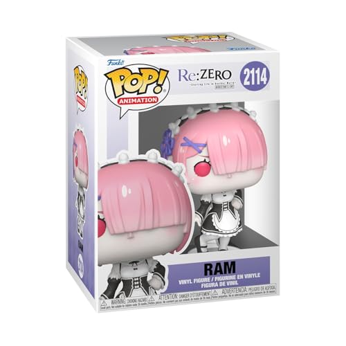 Funko Pop! Animation: Re: Zero - Ram - Re:Zero - Figura de Vinilo Coleccionable - Idea de Regalo - Mercancia Oficial - Juguetes para Niños y Adultos - Anime Fans - Muñeco para Coleccionistas