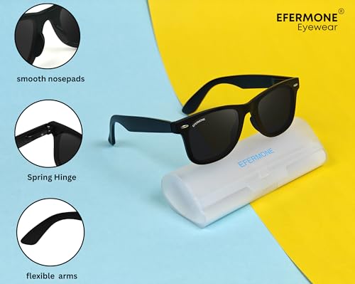 Image of EFERMONE Polarized Sunglasses 100% 400nm UV Protection For Men and Women with TAC Impact Resistant Lens (Pola-Club Edition)