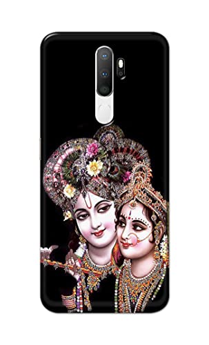 Image of PRINTFIDAA� Printed Hard Back Cover Case for Oppo A5 2020 | Oppo A9 2020 Back Cover (Radha Krishna) -2808