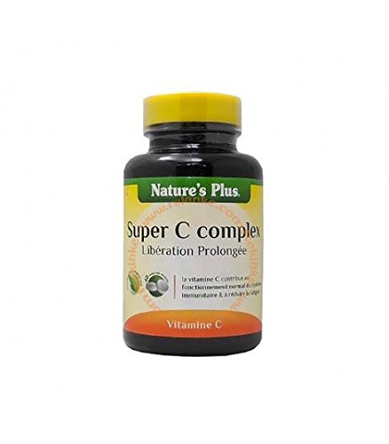 Nature s plus - Super c complex 500 action prolongée - 60 comprimés sécables à croquer - Accélère la