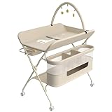 sandale blanc creme Polyvalence : Ce table à langer pliable peut être utilisé non seulement pour changer le bébé et ranger les articles de soin, mais aussi comme support exclusif pour les jouets éducatifs. Vous pouvez y ranger des blocs de construction, des livres en tissu et d'autres objets, et donner les jouets à votre bébé après avoir changé sa couche.