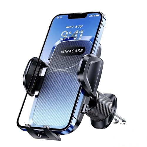 Miracase Support Telephone Voiture Bouche D'aération[2026 Double Crochet Métallique Amélioré]...