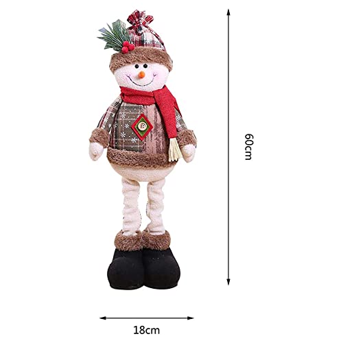 YUANstore 1/3 peças de enfeite de árvore de Natal para decoração de ano novo, rena, boneco de neve,