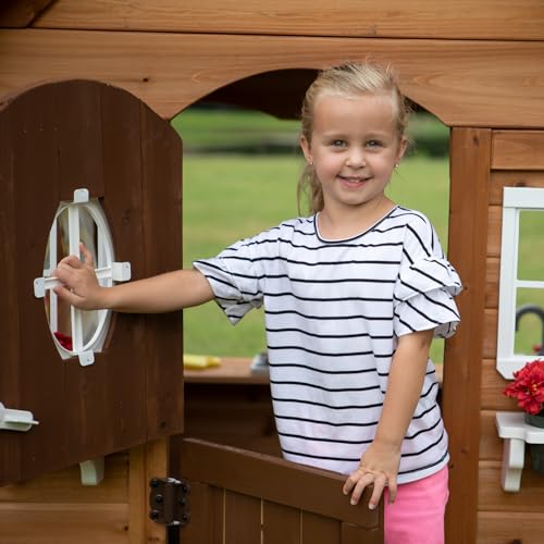 Backyard Discovery 6515B Aspen All Cedar Wooden Playhouse thumb #8