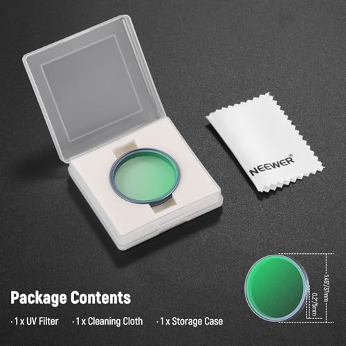 NEEWER UV Filter Compatible with DJI Osmo Action 5 Pro / 4/3, Snap On Multicoated HD Glass Protective Action Camera Lens Filter Reduces Haze & UV Rays, FL-A70 - image 8