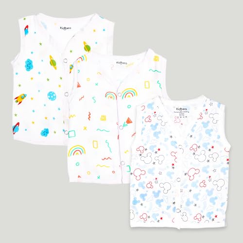 Image of Kidbea Extra Soft Mulmul Cotton Jhabla Cloth for New Born Baby Set
