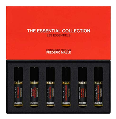 Frederic Malle Eau De Parfum Sample set; Portrait of A Lady, Carnal Flower, Iris Poudre, Eau de Magnolia, Musc Ravageur, En Passant. 3.5ml/ .12oz each.