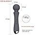 Wand Massager Handheld Powerful Quiet with 20 Multi Vibration Frequencies 8 Power Modes Back Massager Cordless Neck Massager Foot Massager (Black)