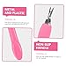 DEARMAMY 10pcs Cuticle Trimmer Set Dead Skin Remover Forks for Manicure Professional Nail Art Tools for Home and Salon Use Pink
