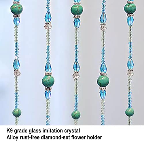 Guirlande de perles en forme de diamant noir pour rideau de porte et séparation - 3